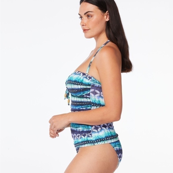 New Bleu by Rod Beattie Draped Bandeau
Tankini Top - Navy Blue 8 New swinsuit - Picture 7 of 15
